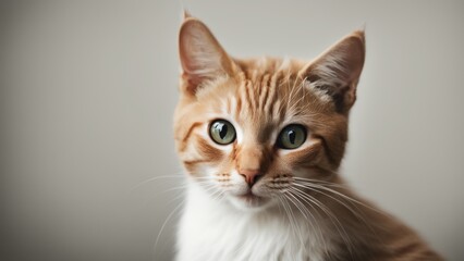close up portrait of a cat