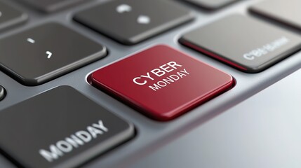 Fototapeta premium Internet Monday shopping carnival promotional illustration.generated with AI. 