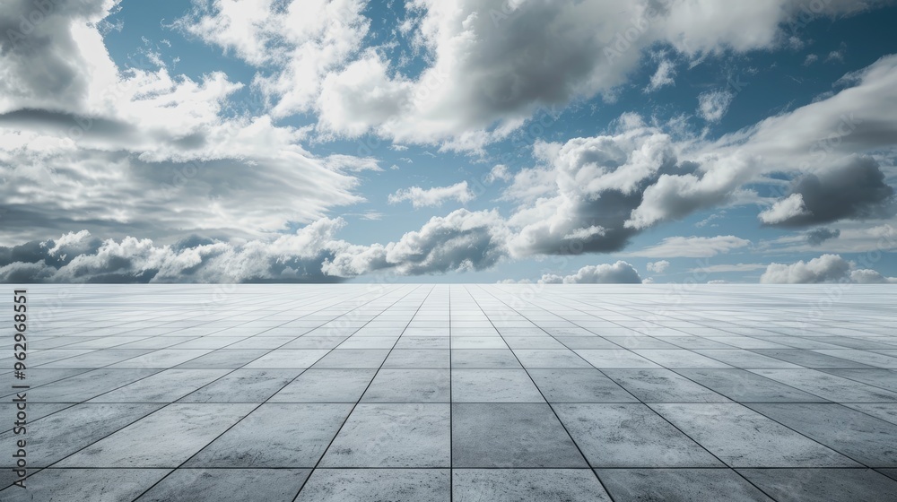 Poster Square and sky floor vacant