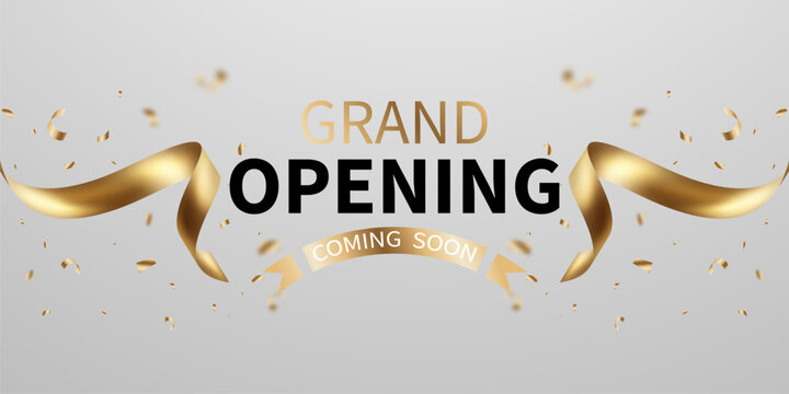 Beautiful grand opening card design background Elegant vector illustration for your business