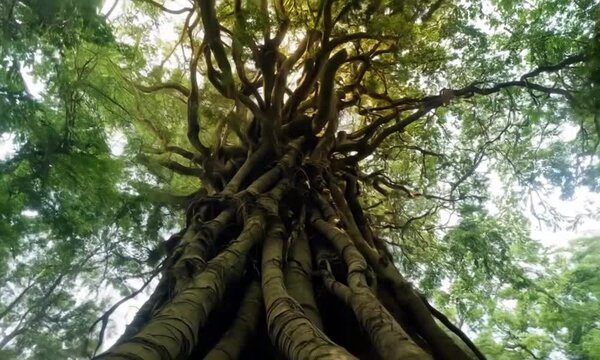3d view of banyan tree
