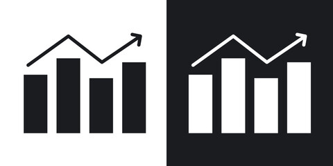 Graph icon vector collection.