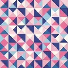 Pink and blue geometric pattern