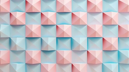 Obraz premium Pink and blue geometric pattern