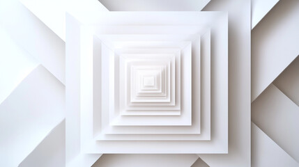 Obraz premium Abstract white and grey modern square shape. Modern abstract light silver background.