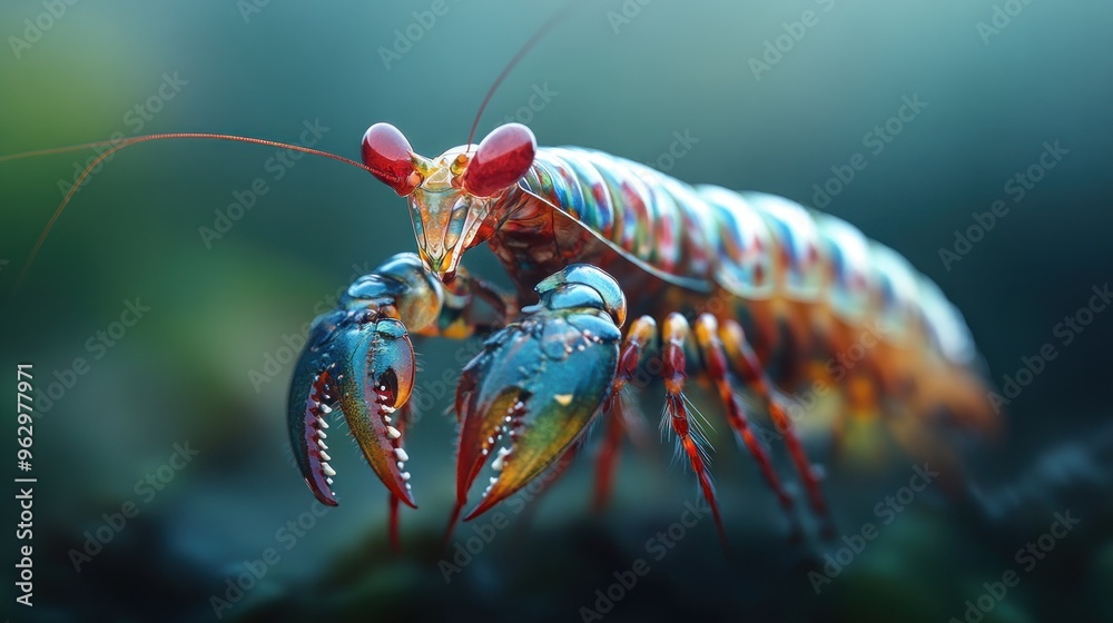 Wall mural A Colorful Mantis Shrimp