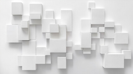 Abstract background dark blue with modern corporate concept and square element shapes, Abstract. Embossed Hexagon , honeycomb white background.