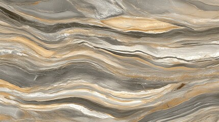 Obraz premium Smooth marble surface with natural veining in shades of gray, white, and black