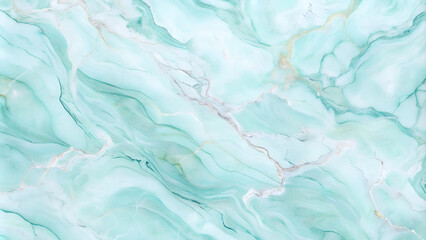 Fototapeta premium Mint and White Marble Texture Background for Luxurious Design Elements
