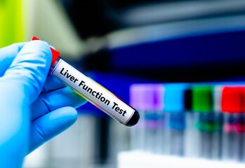 Blood sample tube for liver function test
analysis.