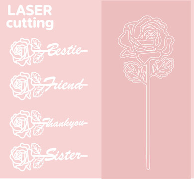 rose name laser cut design.eps