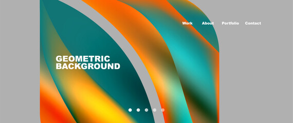 Colorful flowing shapes, wave lines with neon gradients. Vector Illustration For Wallpaper, Banner, Background, Card, Book Illustration, landing page