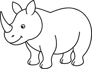 Giggles and Rhinos Tiny Horn Coloring Book
