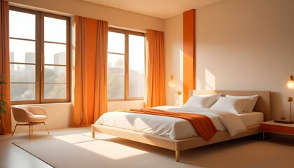 Photo interior modern design room 3d illustration