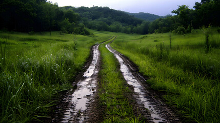 Fototapeta premium path in the countryside