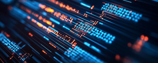 Obraz premium AI-generated synthetic genes visualized on a digital interface, synthetic biology