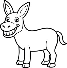 Grinning Donkey Fun Adventures Coloring Book
