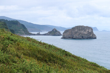 Cloudy Day Over Gaztelugatxe from Matxitxako Lighthouse