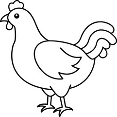 Little Beak Chicken Adventures to Color
