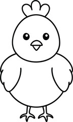 Big Head Baby Chick Fun with Vector Illustrations Activity Book for Kids
