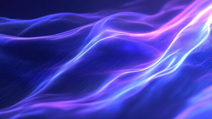 Vibrant Digital Fractal Waves of Flowing Cosmic Energy and Electrifying Neon Gradients