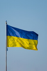 flag on blue sky