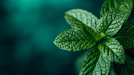 Mint Leaves Background. Per