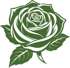 Rose flower vector isolate