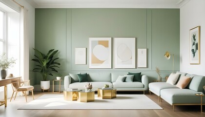 Fototapeta premium Photo interior modern design room 3d illustration