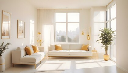 Fototapeta premium Photo interior modern design room 3d illustration