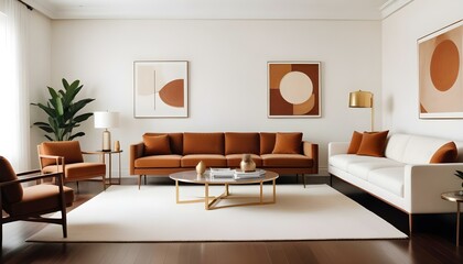 Photo interior modern design room 3d illustration