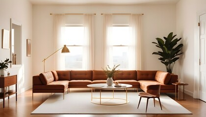 Photo interior modern design room 3d illustration