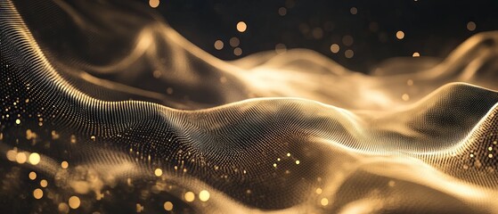 Obraz premium Abstract technology particles mesh background with dynamic glowing connections, futuristic digital network design, ideal for innovation, ai, blockchain, and modern tech concepts in presentations, web 