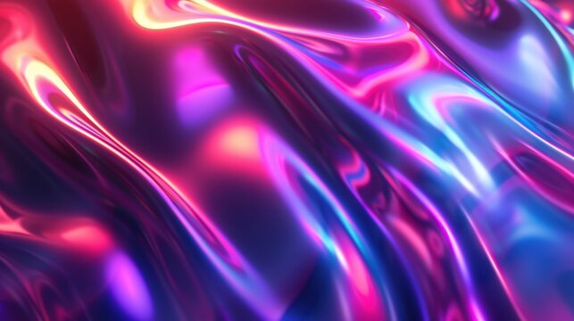 Abstract design featuring a lively gradient of neon colors, evoking a sense of energy and excitement in the viewer.