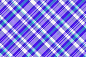 Formal texture pattern vector, checks textile check plaid. Invite tartan fabric seamless background in indigo and white colors.