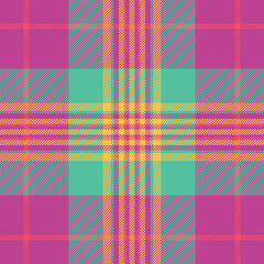 Tartan plaid check of texture vector seamless with a fabric textile pattern background.