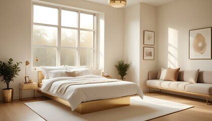 Photo interior modern design room 3d illustration