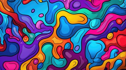 Fototapeta premium colorful background in pop art style illustration