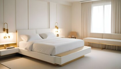 Fototapeta premium Photo interior modern design room 3d illustration