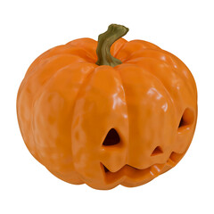 Obraz premium Png pumpkin. 3D illustration autumn, Halloween, holidays.