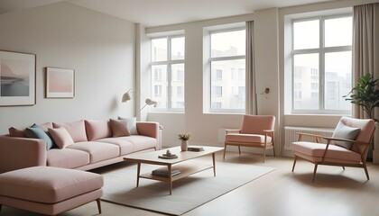 Fototapeta premium Photo interior modern design room 3d illustration