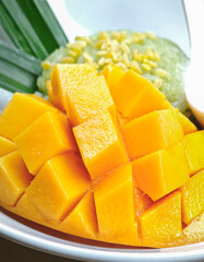 Mango Sticky Rice , Thai dessert