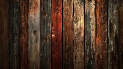 Obraz premium Natural rustic wooden background with weathered wood grain and texture, ideal for vintage decor themes, organic design projects, or nature-inspired backdrops for photography, websites, or presentation
