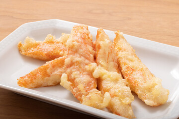 カニかまぼこ　天ぷら
