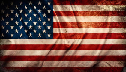Obraz premium Vintage American Flag