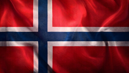 Norwegian Flag with Nordic Cross