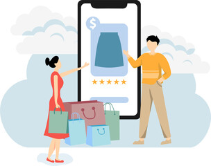 Online Shopping Illustration