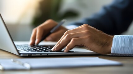 Efficient Business Document Management: Organized Hands Handling Files in a Corporate Office Setting with Copy Space
