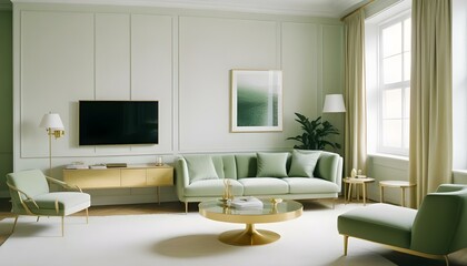 Photo interior modern design room 3d illustration