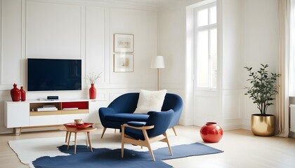 Photo interior modern design room 3d illustration